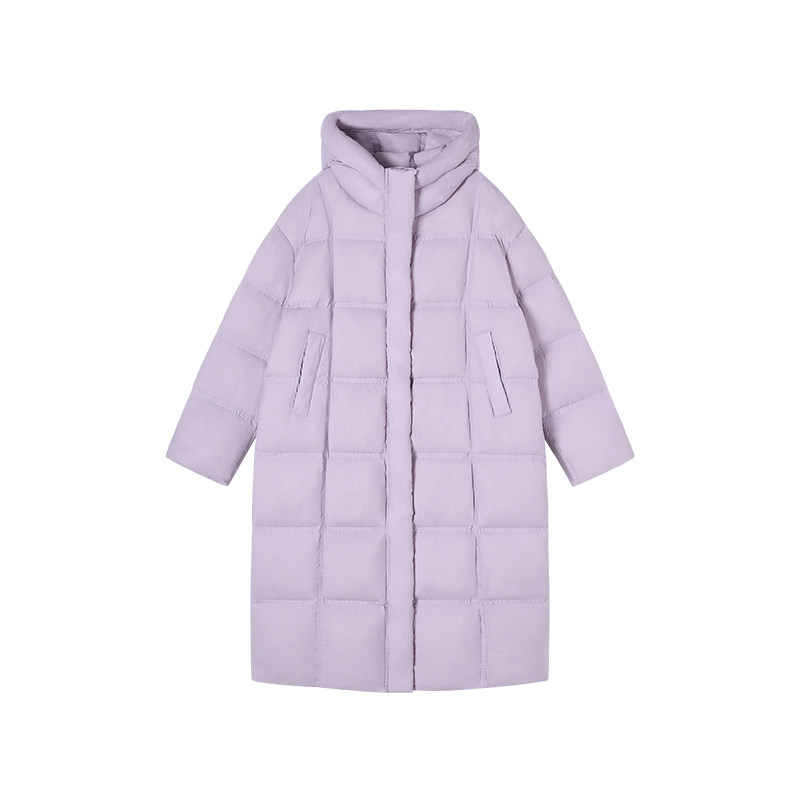 12-16F C 新款简约时尚泡芙感加厚连帽鹅绒外套 818