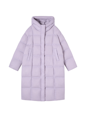 3-5F C 新款简约时尚泡芙感加厚连帽鹅绒外套 818