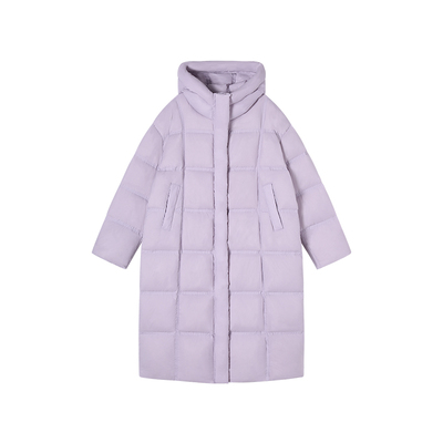 3-5F C 新款简约时尚泡芙感加厚连帽鹅绒外套 818