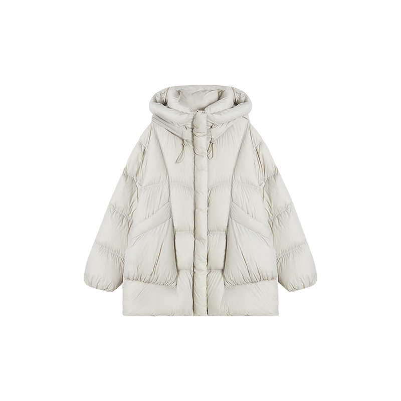 11-27H C新款泡芙感大口袋宽松休闲连帽羽绒服 M17