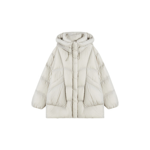 3-19F  C 泡芙感大口袋宽松休闲连帽羽绒服 M17