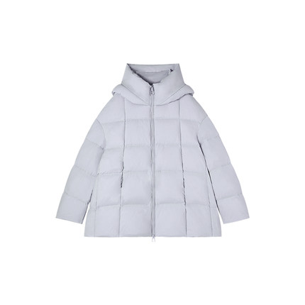 12-25H C新款花苞连帽泡芙感宽松羽绒服外套 M29