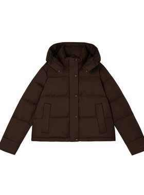 2-3F C 新款简约宽松面包服小个子休闲连帽羽绒外套 M12