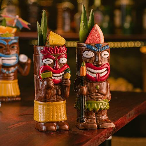 甄选夏威夷提基杯tiki mug创意鸡尾酒杯陶瓷杯酒吧酒杯 特调杯子