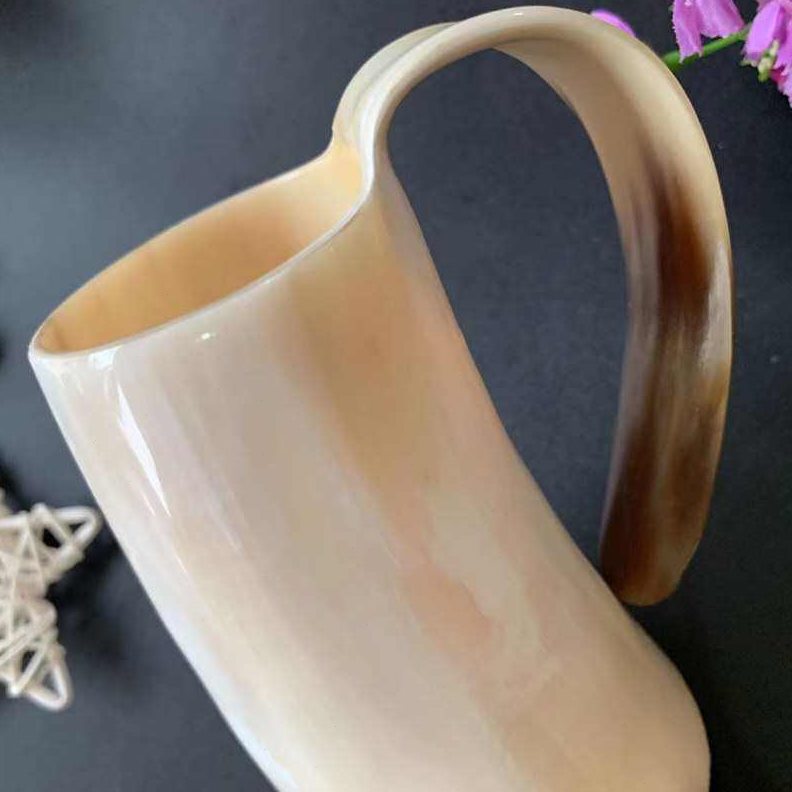 甄选天然牦牛角制品喝茶杯大号啤酒杯扎啤杯水杯民族手工艺角