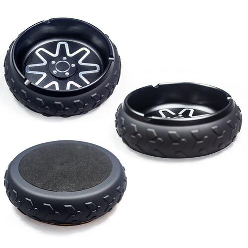 甄选跨境新品 品质轮胎造型金属铝合金雪茄烟灰缸烟具配件Ashtray
