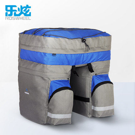 乐炫山地自行车驮包后货架包骑行川藏线装备三合一驮包 送防雨罩