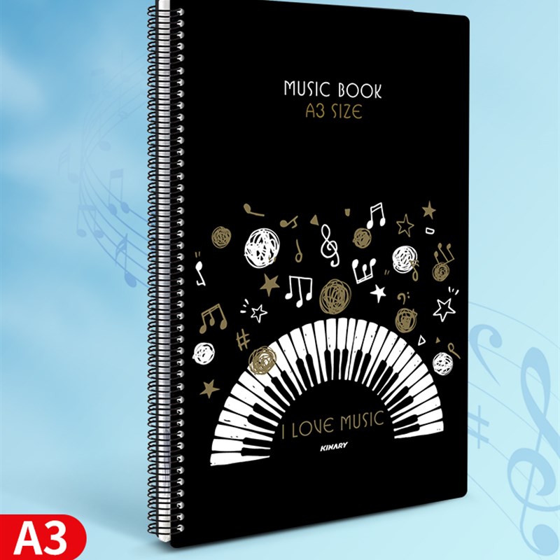 a3乐谱夹钢琴谱夹册活页夹谱可修改曲谱夹可展开式吉他谱资料册