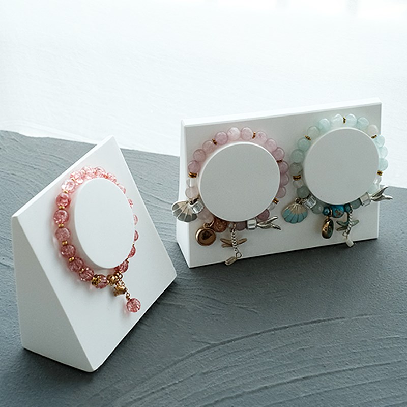 首饰展示架白色石膏创意手串架店铺柜台手链手镯摆摊陈列收纳道具