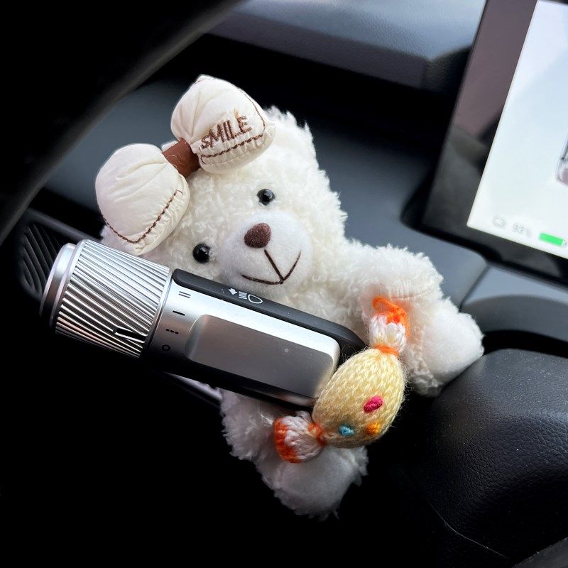 汽车内饰品摆件车载怀挡装饰可爱玩偶2024新款转向灯雨刮器公仔女