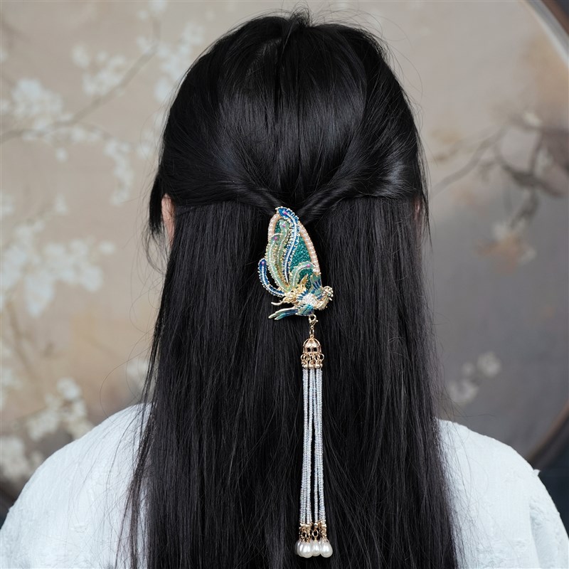 有凤来仪国风新中式古风发夹发卡夹子头饰首饰2025新款饰品高级感
