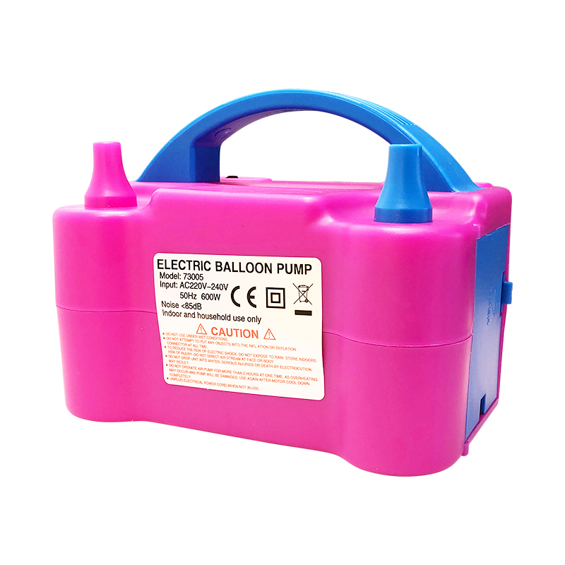电动充气泵打气筒吹气球机充气泵工具便携式自动打气机冲气球双孔
