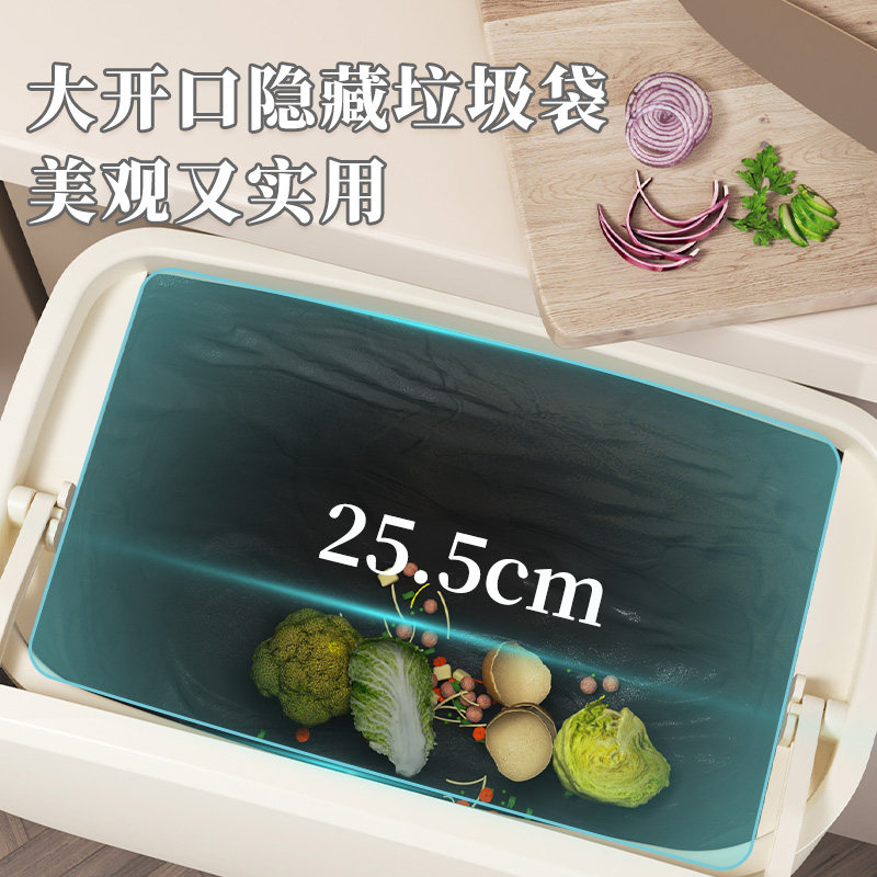 防异味厨房垃圾桶家用悬挂式纸篓收纳桶壁挂带盖大容量悬空收纳桶,家庭/个人清洁工具,垃圾桶,淘宝优惠券,粉丝福利购,淘宝优惠卷