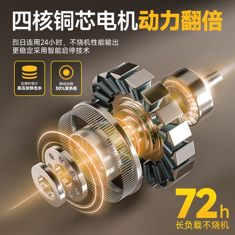 浇菜神器充电式浇水机农用灌溉抽水泵家用浇菜浇地抽水机浇水神器