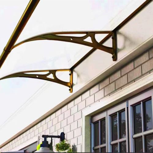 铝合金雨棚户外静音窗户雨搭屋檐家用挡雨板窗户门头耐力板遮阳蓬