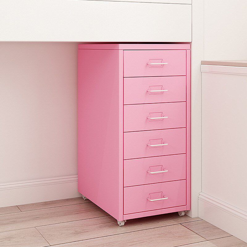 铁皮柜文件柜办公资料柜彩色六斗柜子档案柜抽屉矮柜拆装柜储物柜