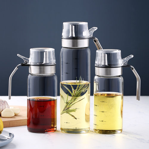 玻璃油壶防漏家用厨房大号容量装油倒油罐香油调味料小瓶醋酱油瓶