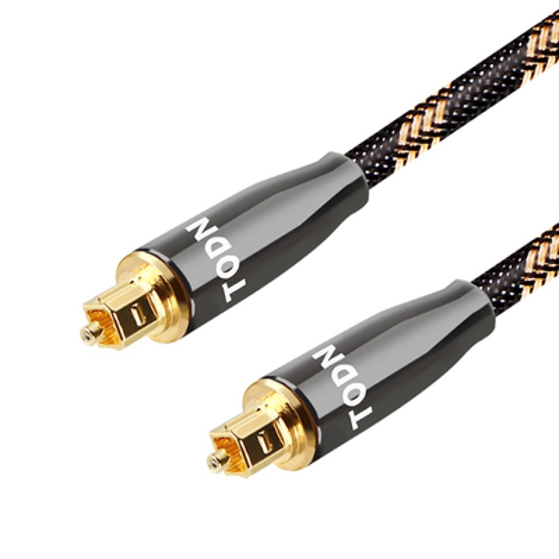 丹麦同顿数字光纤音频线spdif线方口5.1电视投影仪功放音箱连接线