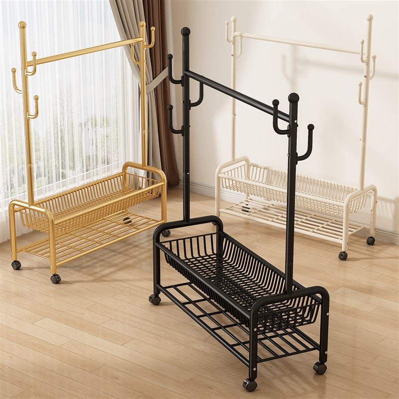 挂衣架落地卧室家用晾衣架政府补贴阳台晒衣服架子室内简易衣帽架