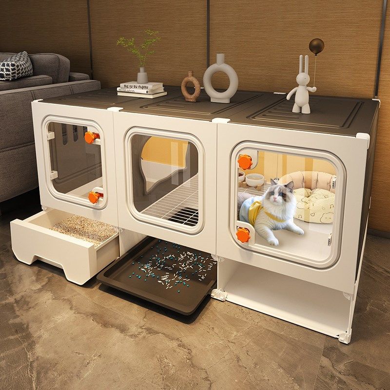 猫别墅家用室内笼子带厕所一体一室一厅一卫猫咪窝柜小户型不占地,宠物/宠物食品及用品,猫笼子/猫别墅,淘宝优惠券,粉丝福利购,淘宝优惠卷