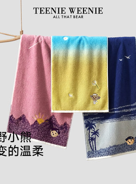 TeenieWeenie小熊渐变色纯棉浴巾