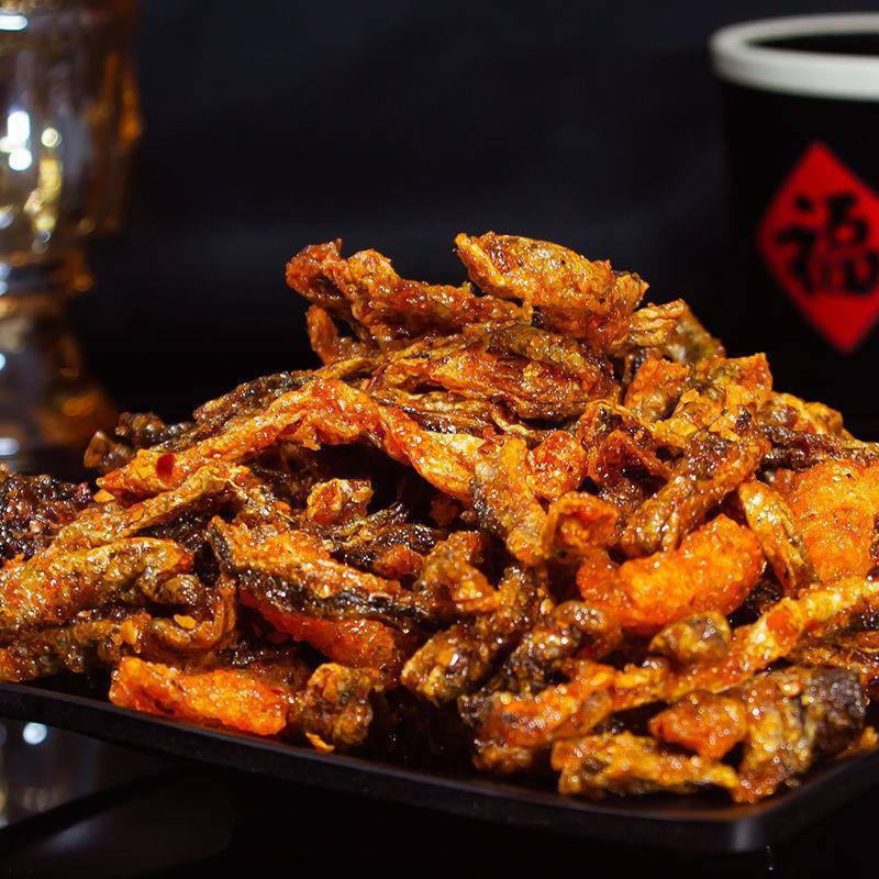 香辣鱼皮酥炸鱼皮500g大包装海鲜零食即食麻辣鱼皮蜜汁甜辣鳕鱼皮