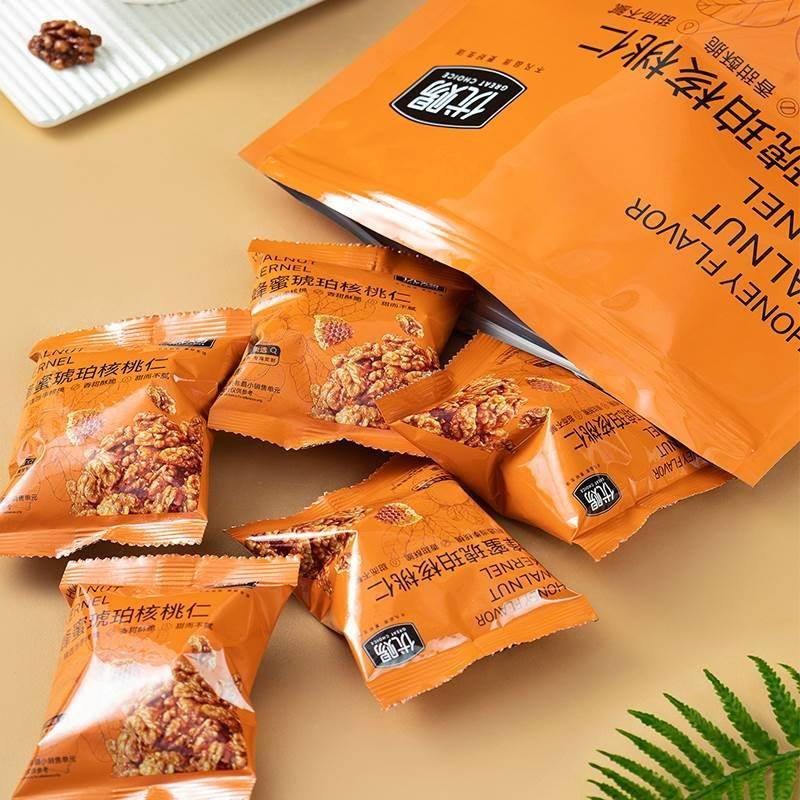 优赐蜂蜜琥珀核桃仁200g坚果仁大颗果仁饱满酥脆独立包装零食