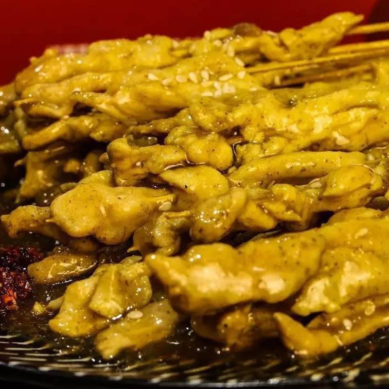 新货咖喱鸡肉小串商用迷你里脊肉小把串小鲜肉铁板烧烤油炸网红小