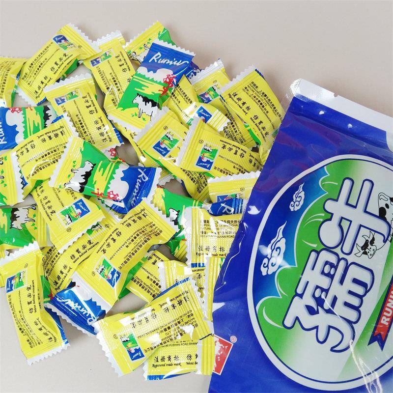 孺牛奶糖童年8090后怀旧解馋零食小时候喜欢吃的软糖牛奶糖果小吃