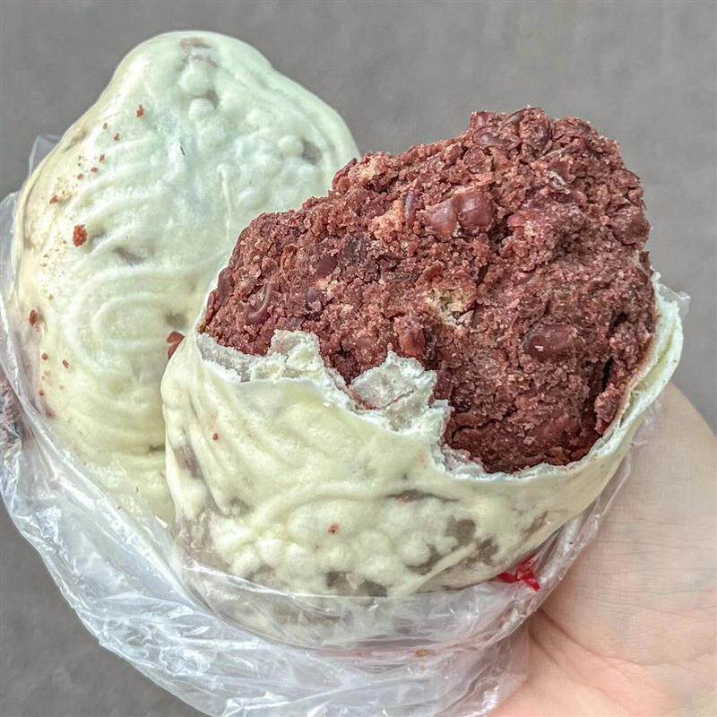 红豆包山东老式薄皮豆沙包