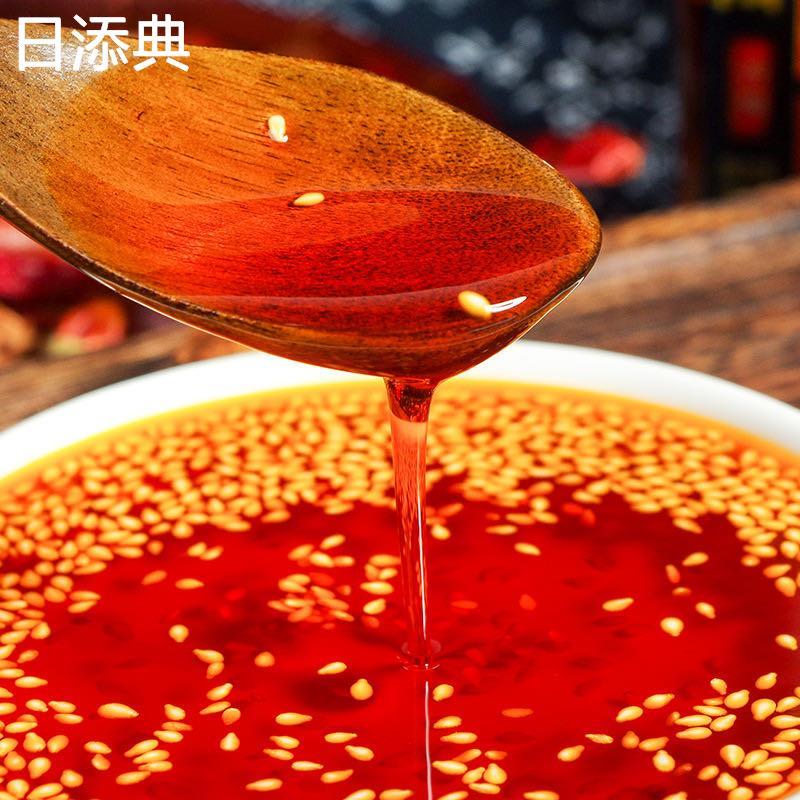 四川生酮辣椒油0无400ml碳水麻辣无渣香辣油泼辣子辣凉拌红油调料