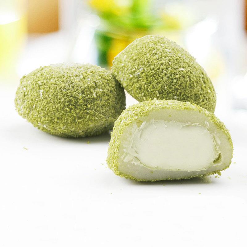 新货美滋味洋风椰蓉大福雪媚娘糯米团日式草莓大福抹茶榴莲糯米糍