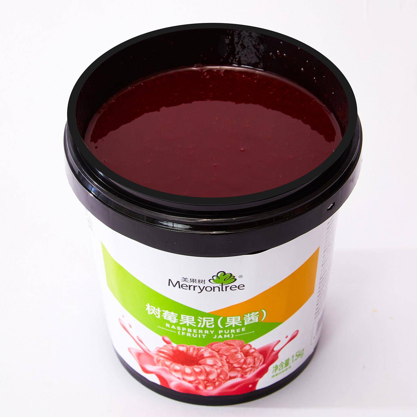 新货美果树树莓果泥果酱烘焙慕斯蛋糕涂抹面包装饰果茸1.5kg饮品