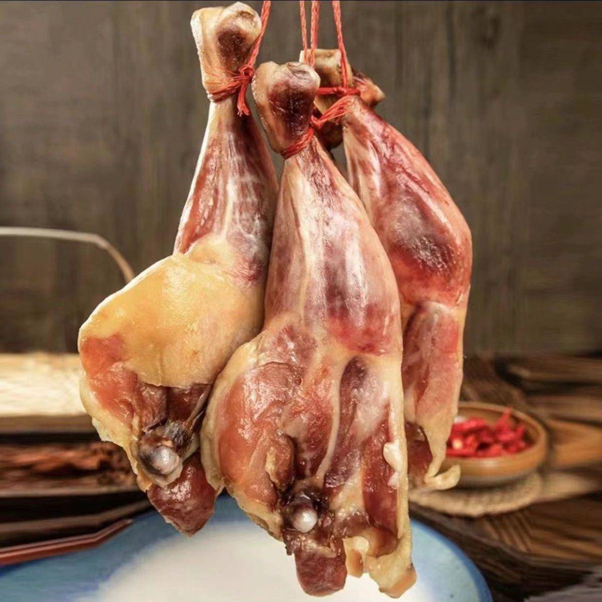 绍兴安昌腊鸡腿特产500克腊肉农家风干腊鸡腿古镇咸香味下饭腊货
