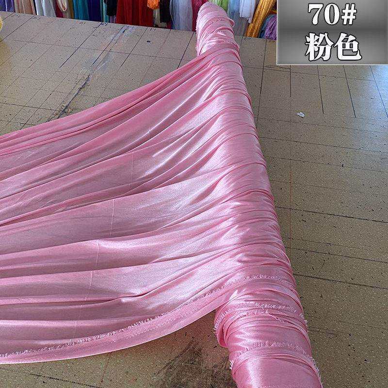 珠光冰绸135米冰丝布料婚庆吊顶装饰楼梯扶手红绸布结婚背景布幔