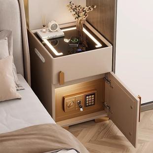 智能床头柜保险箱一体小型隐藏式家用卧室2025新款轻奢高级感带锁