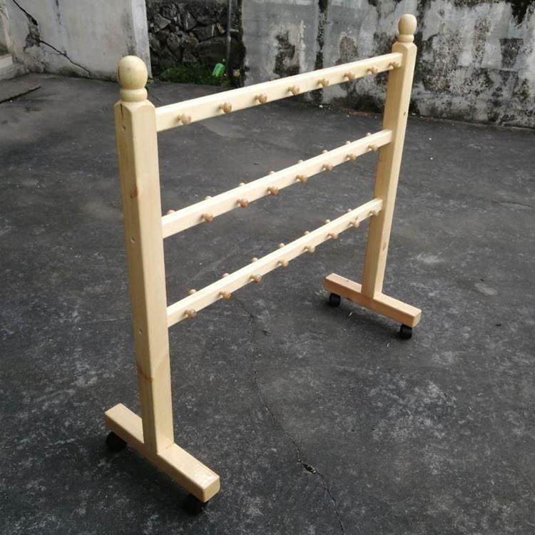 幼儿园毛巾架儿童木质毛巾架可移动衣帽架置物架