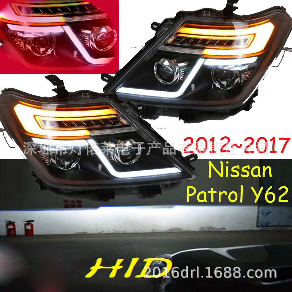 2012~2019途乐Y62大灯HID氙气灯前照灯LED日行灯Patrol headlight