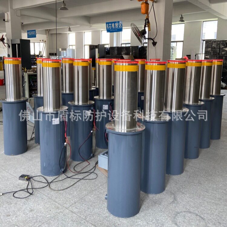 湖南衡阳街道手提伸缩车档 学校门口防恐升降柱 机场自动伸降路柱