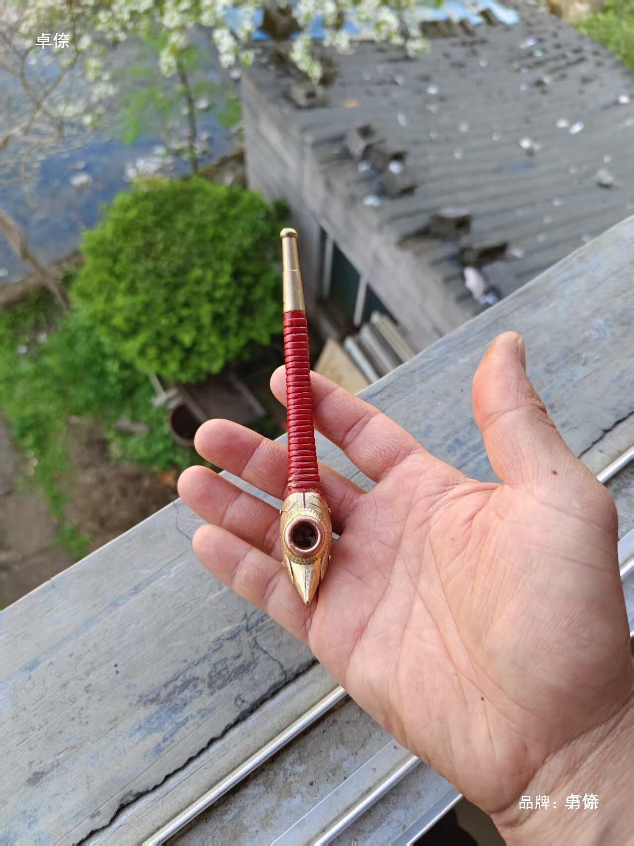 贵州手工竹子烟斗复古红烟杆