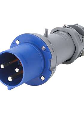 工业插头63013P63A快速防水插头IP44插头63A三孔防尘防雨插头