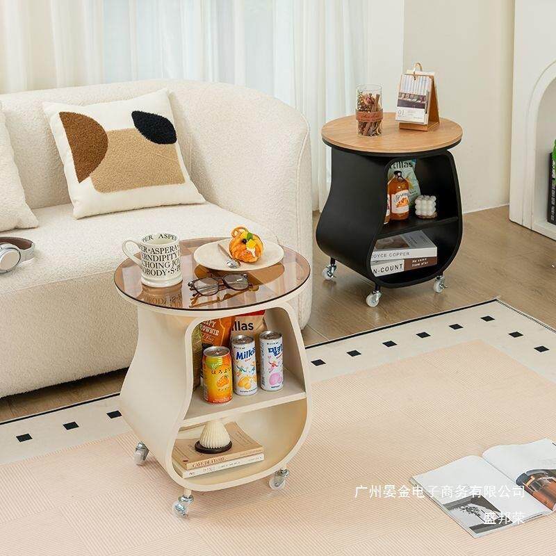 直销奶油风沙发边几客厅迷你可移动茶几小桌子现代简约床头置