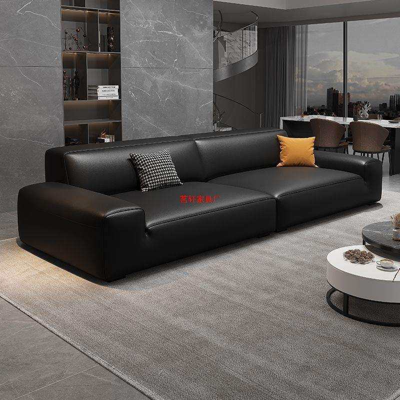 大黑牛沙发意式轻奢极简约现代客厅豆腐块直排乳胶沙发公寓出租屋