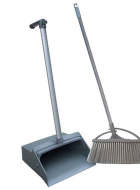 直销塑料灰色扫把 小扫帚家务清洁用具扫把 灰色簸箕塑料