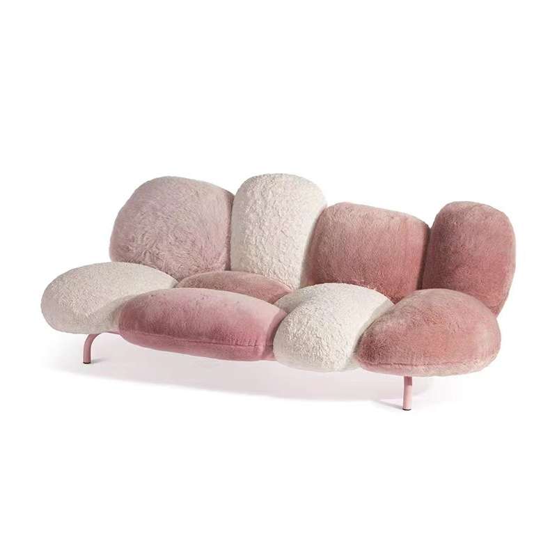 意大利轻奢设计师Cipria布艺三人沙发简约现代小户型客厅懒人沙发