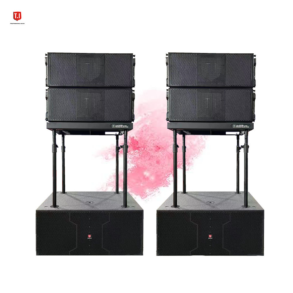 LA-2122P有源双12寸2分频线阵专业演出音响高端音柱音箱舞台设备