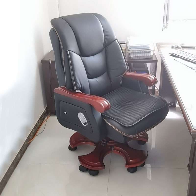 大班椅中式座椅实木油漆椅商务办公椅升降按摩电脑椅家用可躺转椅
