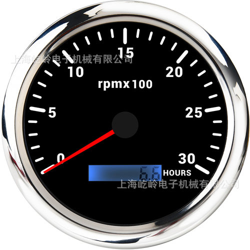 110MM指针转速表发动机测速表0-3/4/6/7/8KRPM 车船改装通用仪表