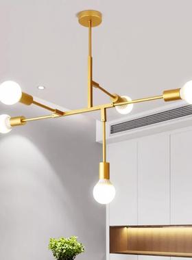 简约北欧吊灯个性铁艺家用客厅吸顶灯北欧美式创意卧室书房灯灯具