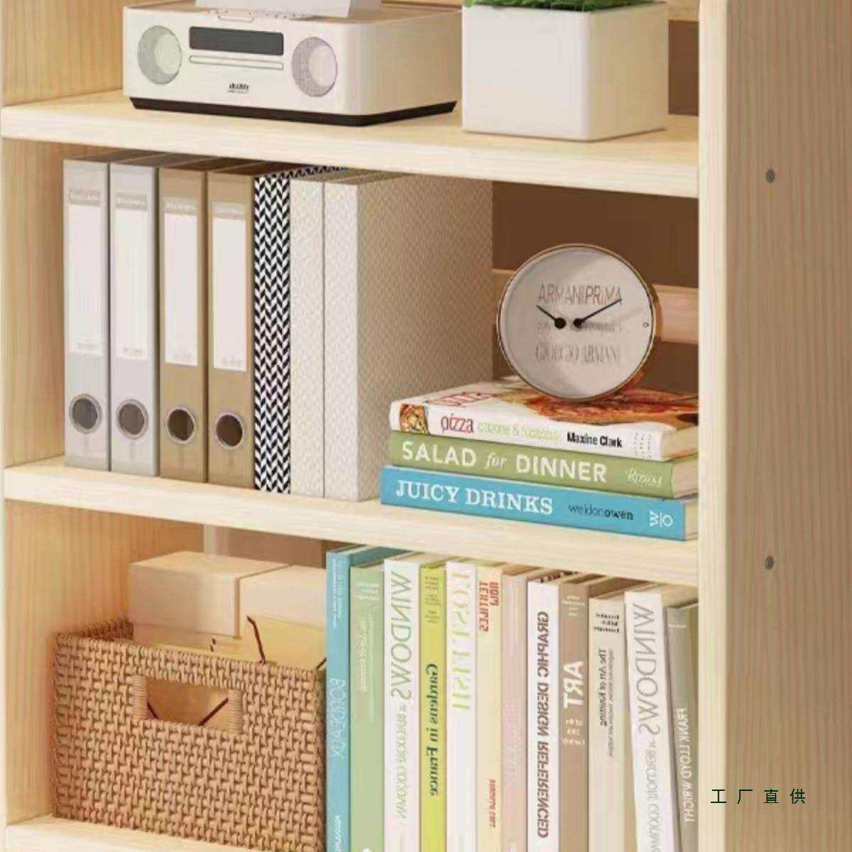 桌面儿童书架简易实木多层小书柜学生整理架桌子收纳架绘本置物架